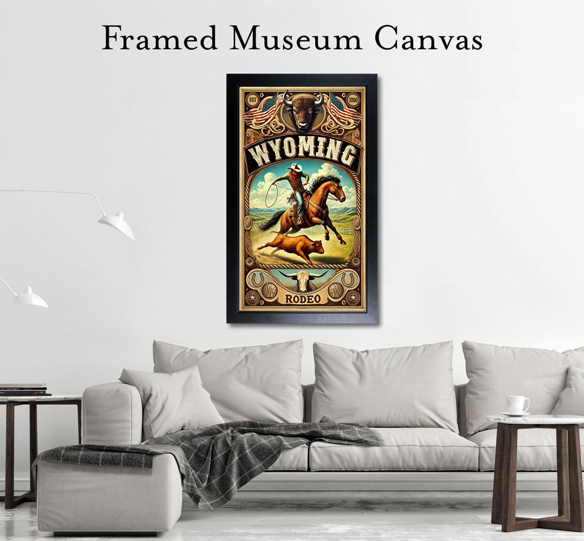 Wyoming Rodeo Poster - Art Print / Wall Art / Western Decor - Image 5