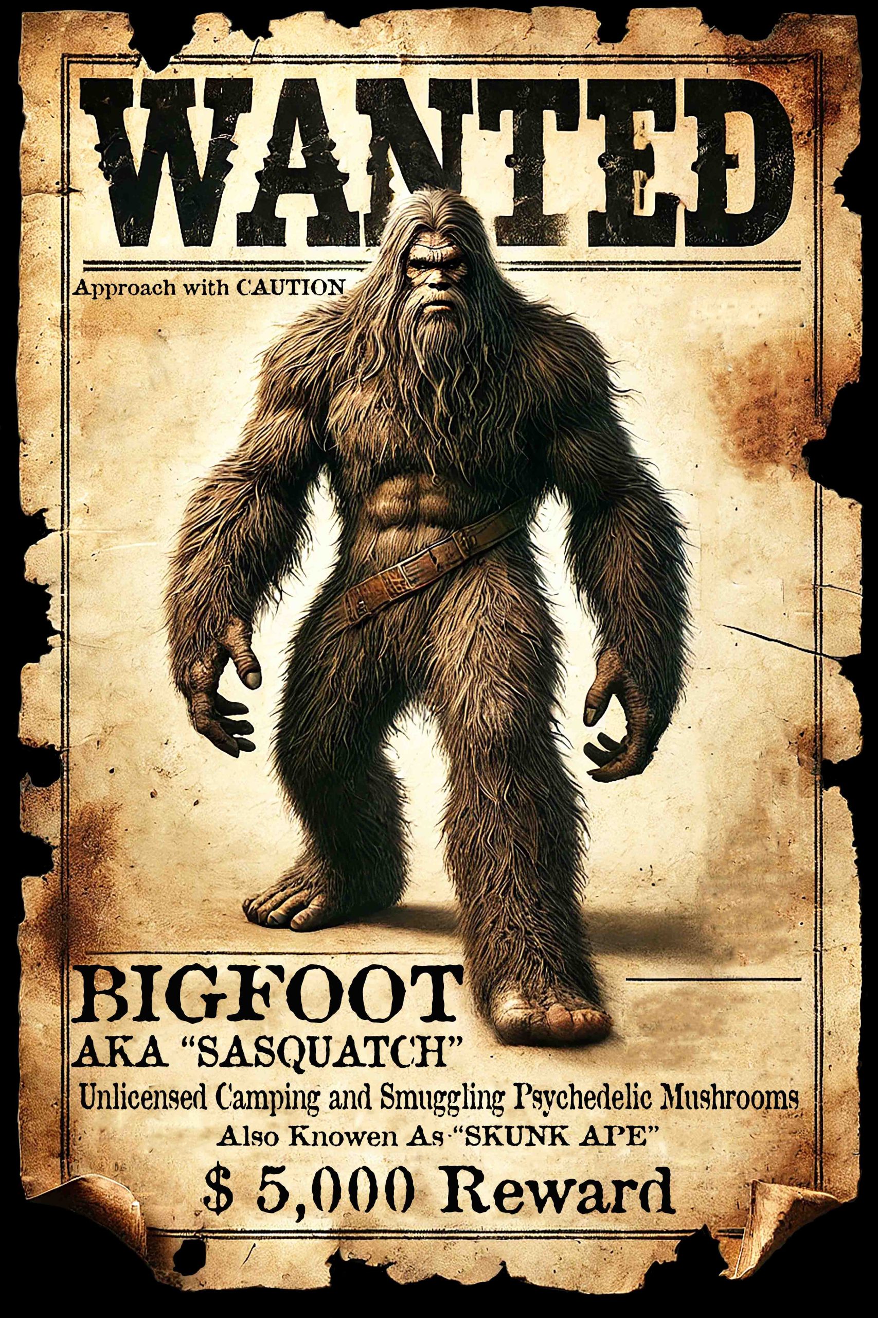 BIG FOOT WANTED Art Prints