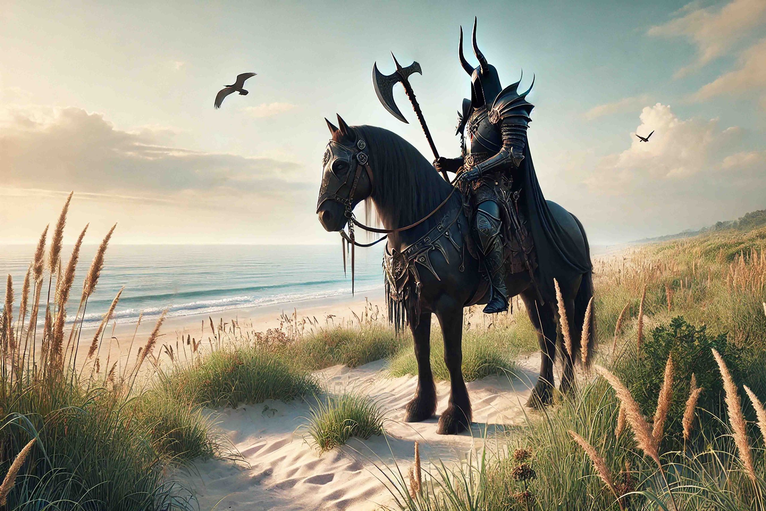 DEATH ON VACATION Fantasy Art Prints