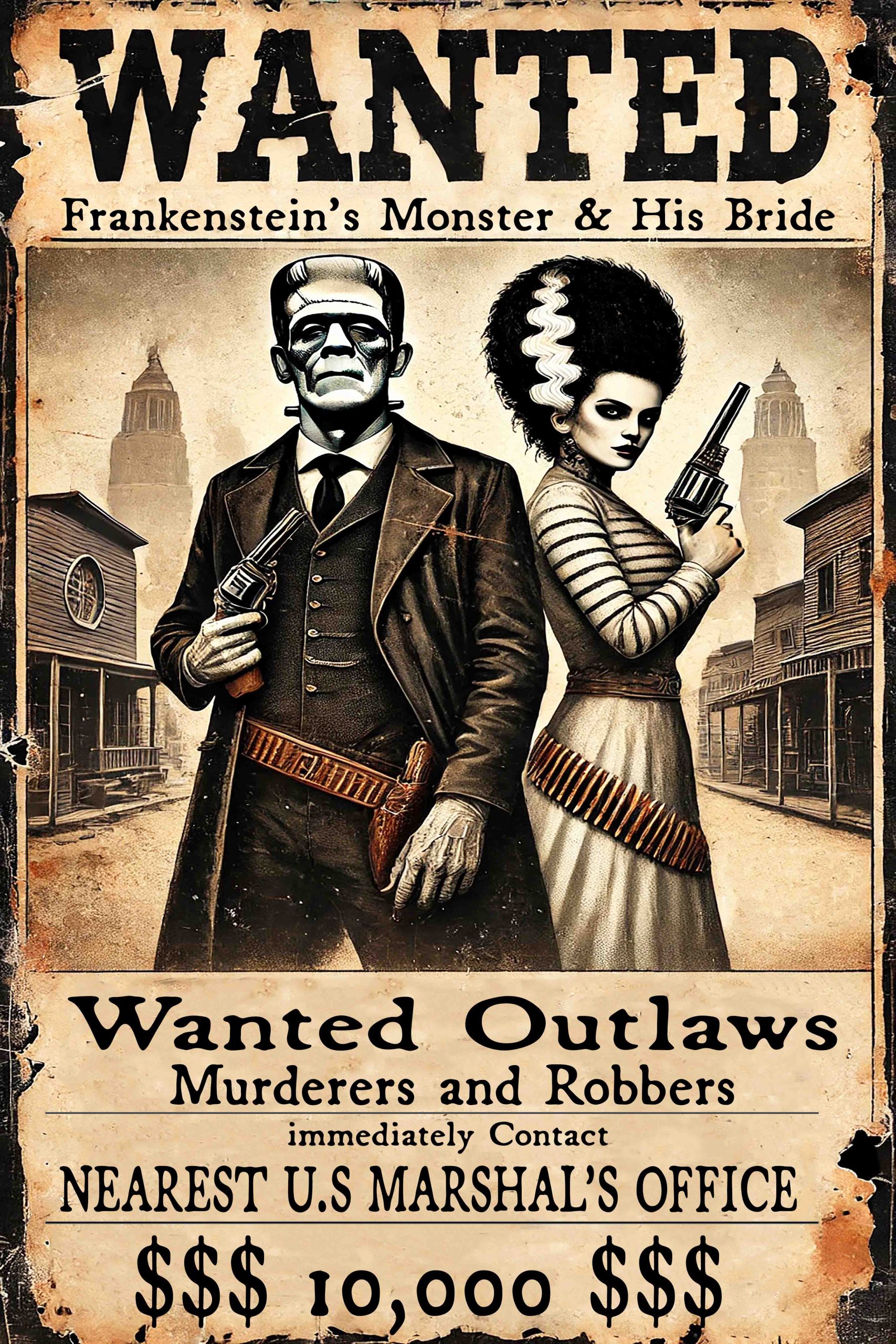 WANTED COUPLE Art Prints