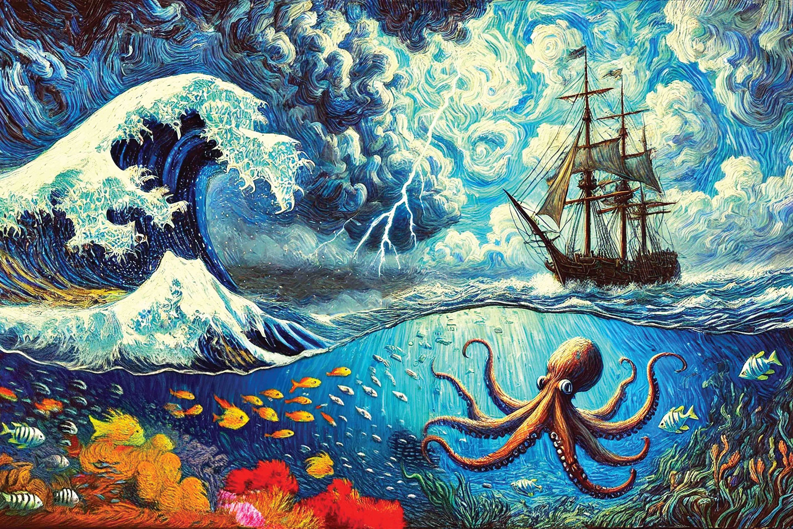 TREACHEROUS SEAS - Fantasy Art Prints
