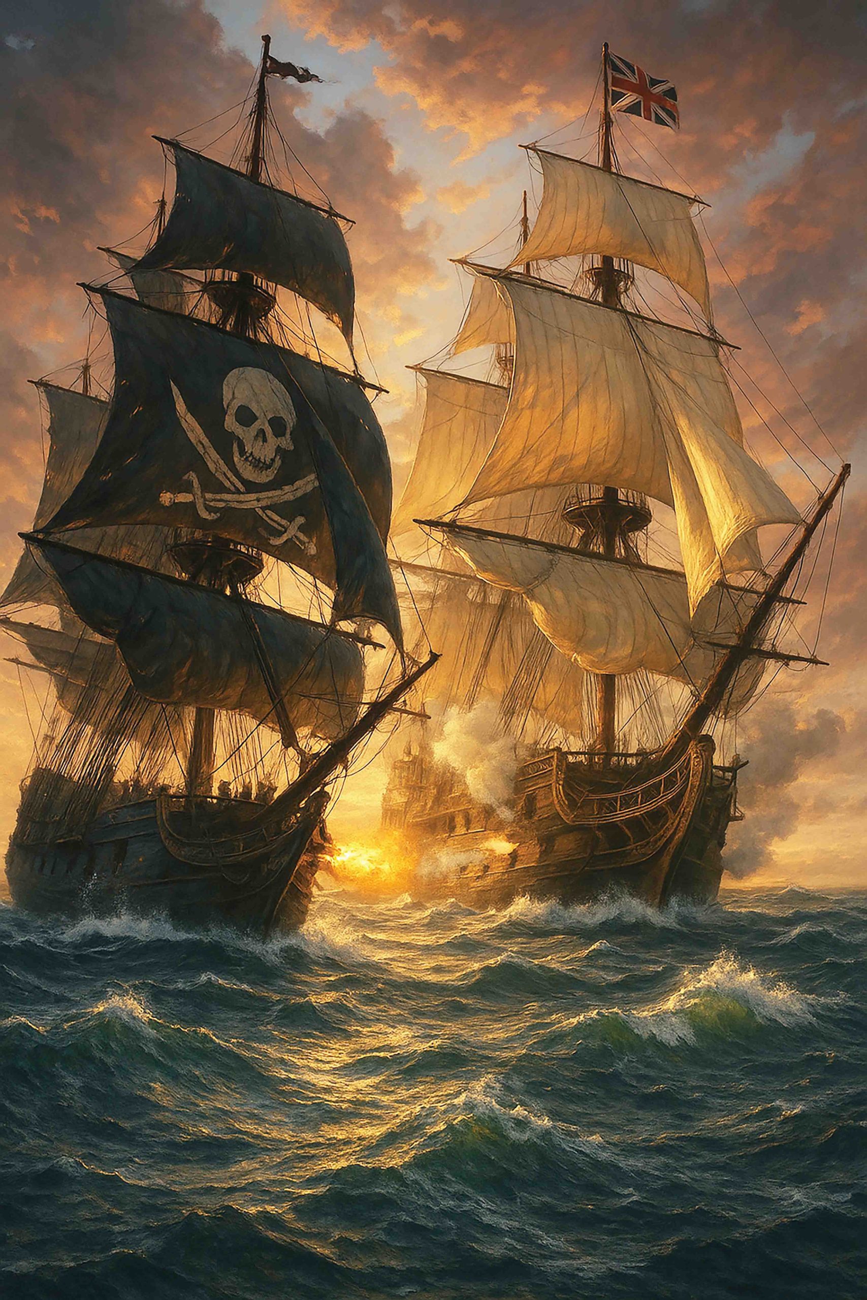 SEA BATTLE - Fantasy Art Print