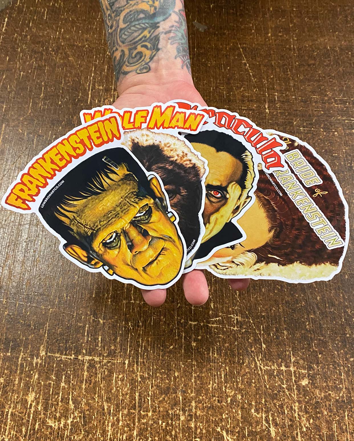 CLASSIC MONSTERS STICKER SET OF 4 STICKERS - Image 2