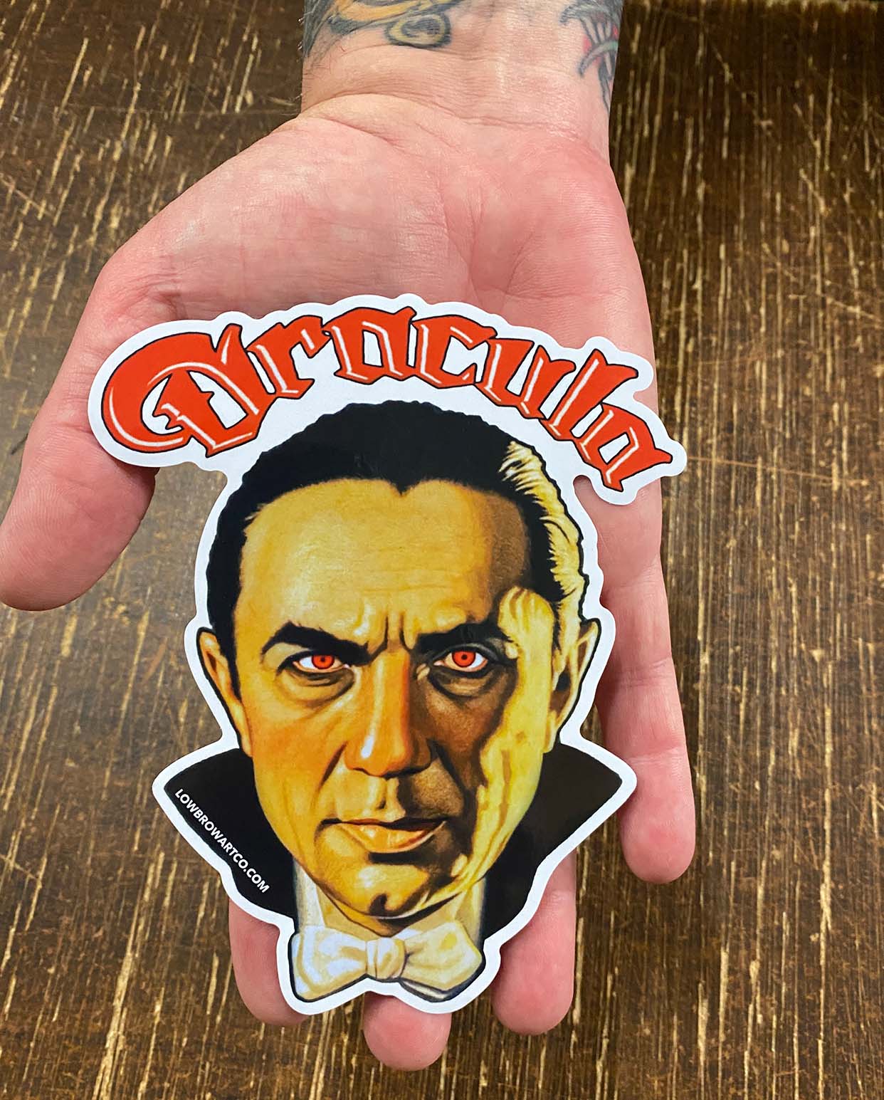 DRACULA MOVIE POSTER STICKER - Image 2