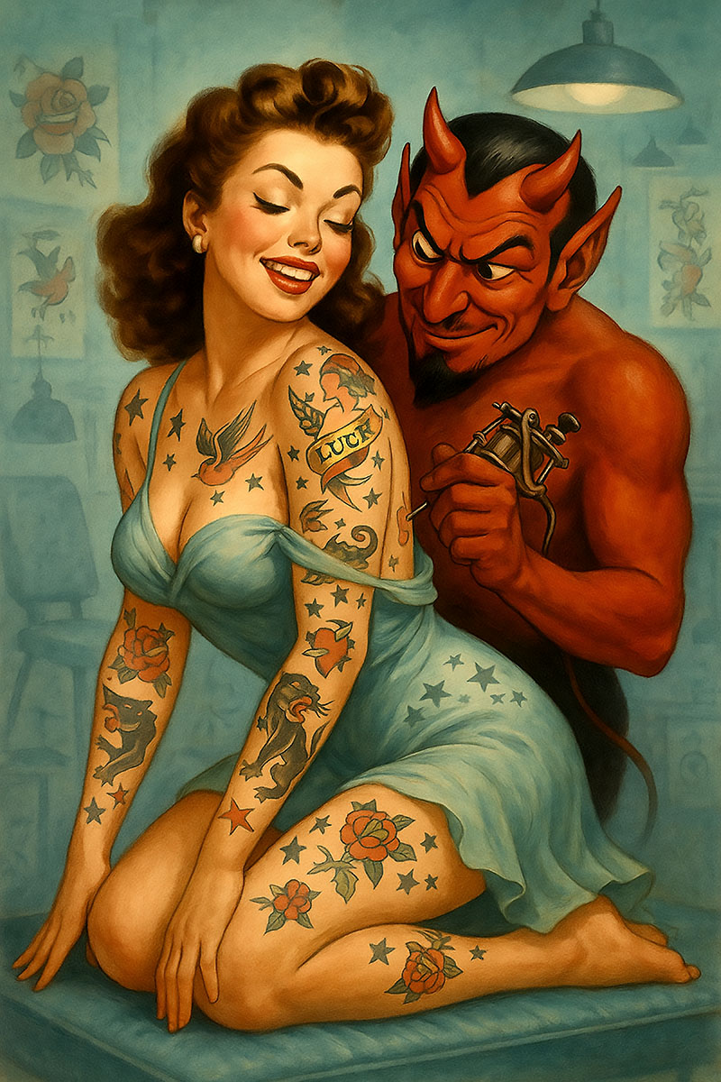 TATTOO DEVIL - Art Prints