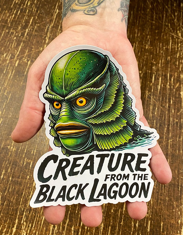 CREATURE FROM THE BLACK LAGOON - STICKER - Image 2