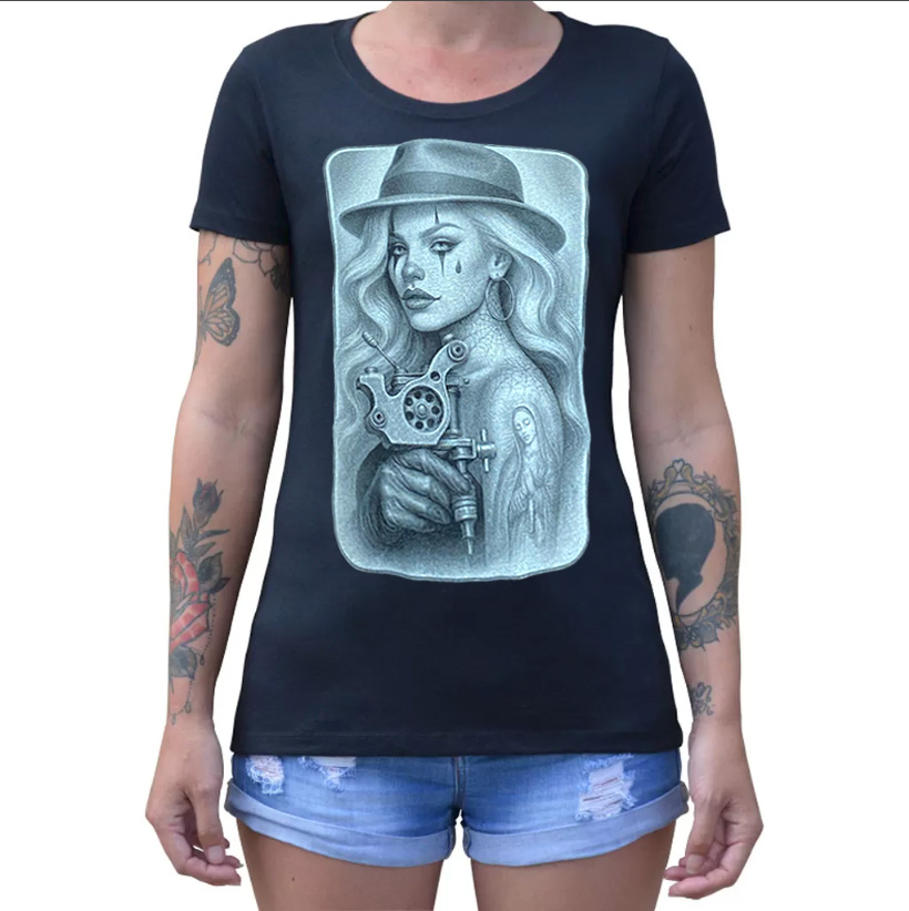 TATTOO PAYASA - Women's Loose Neck T-Shirt
