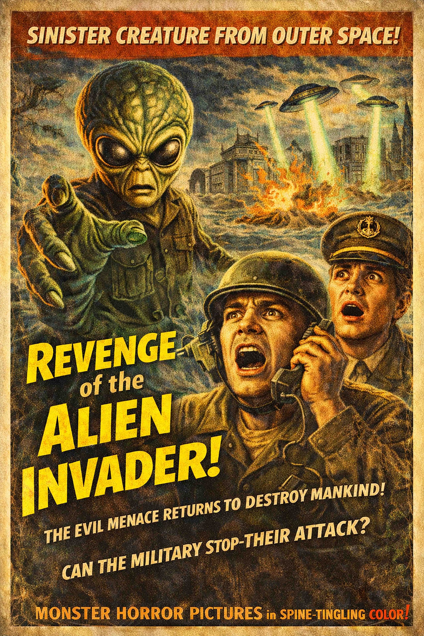 ALIEN INVADER - Horror Movie Art Prints