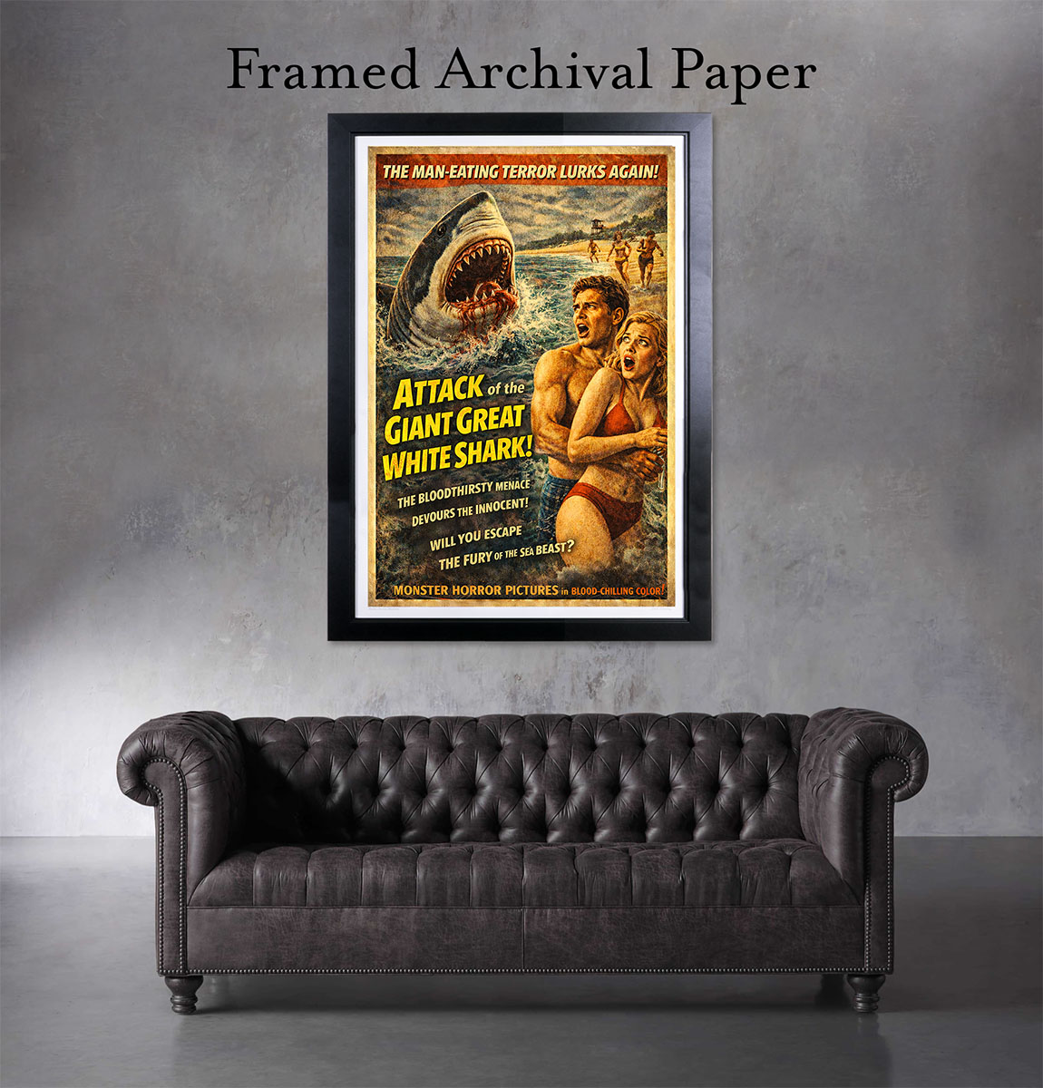 MAN EATING TERROR - Horror Movie Art Prints - Image 4
