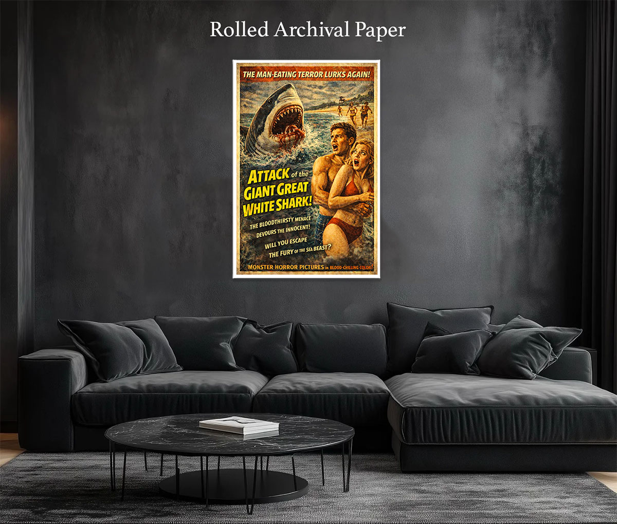 MAN EATING TERROR - Horror Movie Art Prints - Image 2